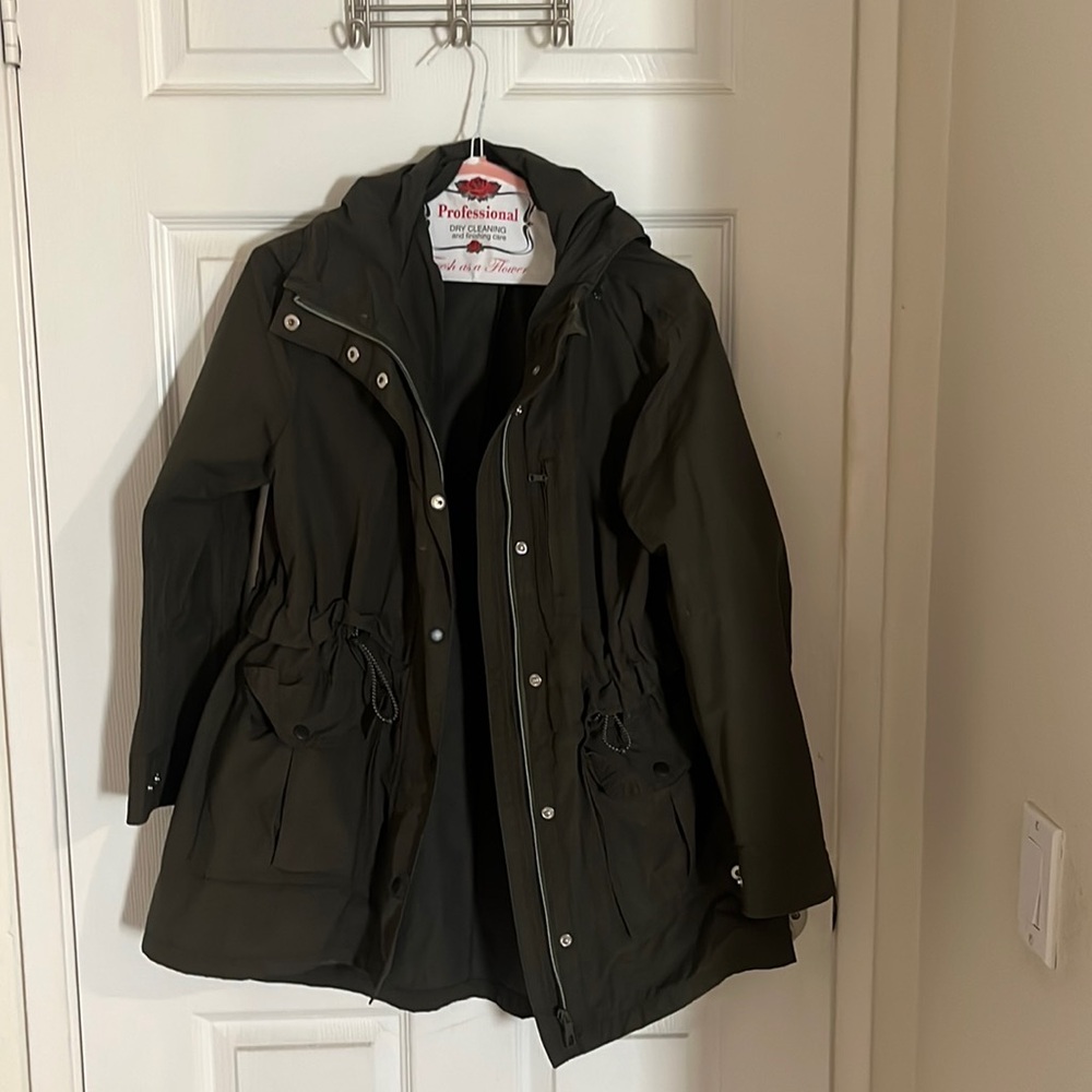 J.Crew Anorak in Olive Green